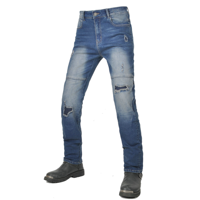 Distressed Jean Rip - Jean de moto protecteur pour femme,
