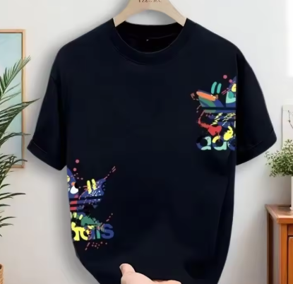 Street Fashion Graffiti - Nouveau t-shirt ample style streetwear 2026,