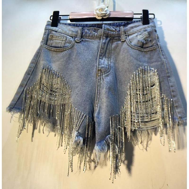 Distressed Jean Rip - Short en jean femme 2026, déchiré,