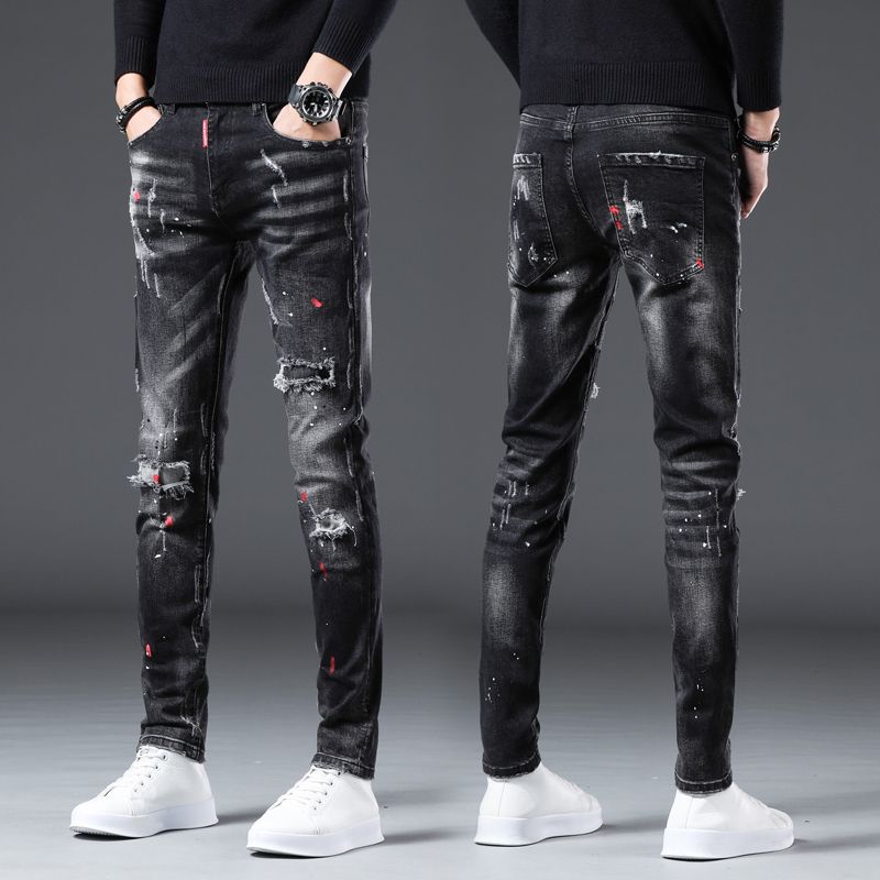 Distressed Jean Rip - Nouveauté printemps automne Denim jean pour
