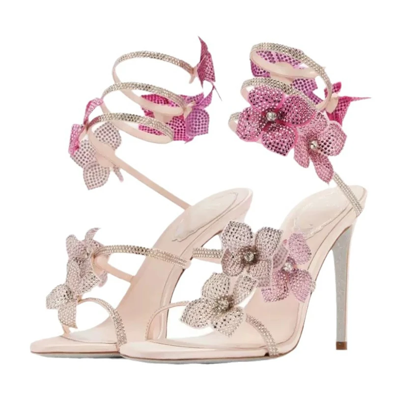 Street Fashion Ladies - Eilyken Sexy cristal fleur mince talons
