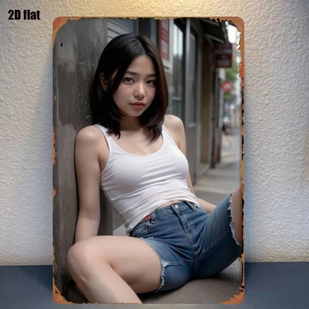 Street Fashion Asian - Nouvelle Décoration Murale Métallique HD Tendance