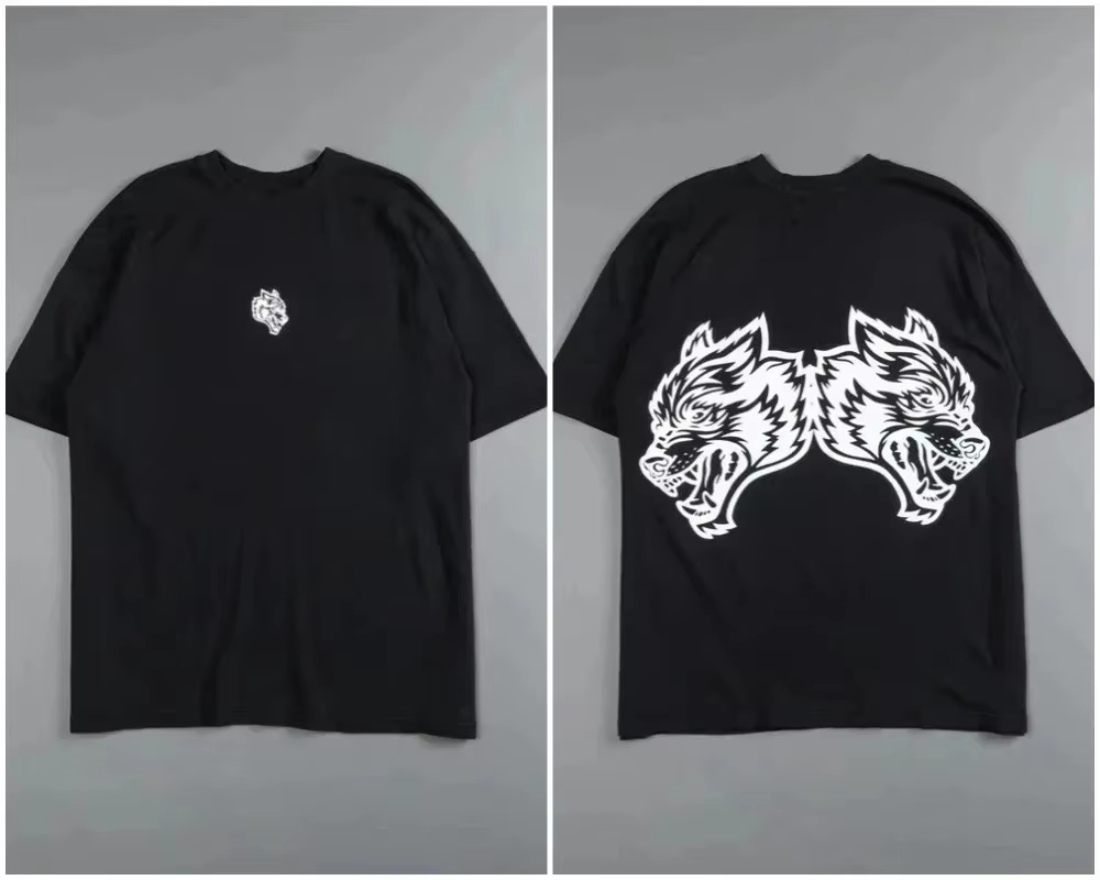 T-shirt rétro tête de loup noi - Street Fashion High End avis et prix
