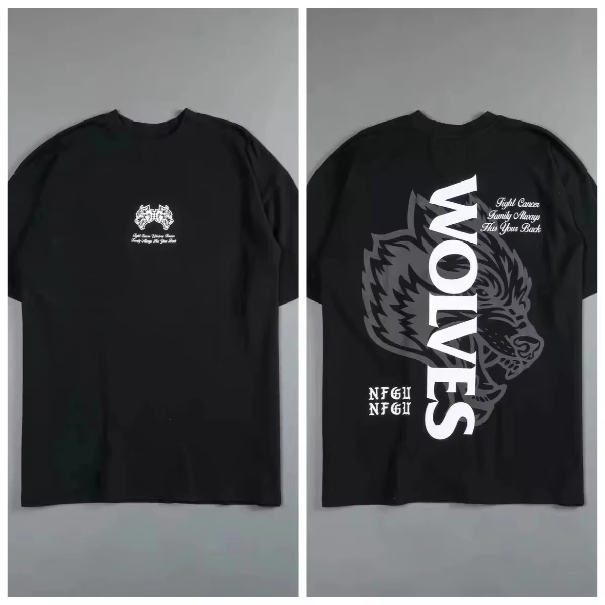 T-shirt rétro tête de loup noi - Street Fashion High End avis et prix
