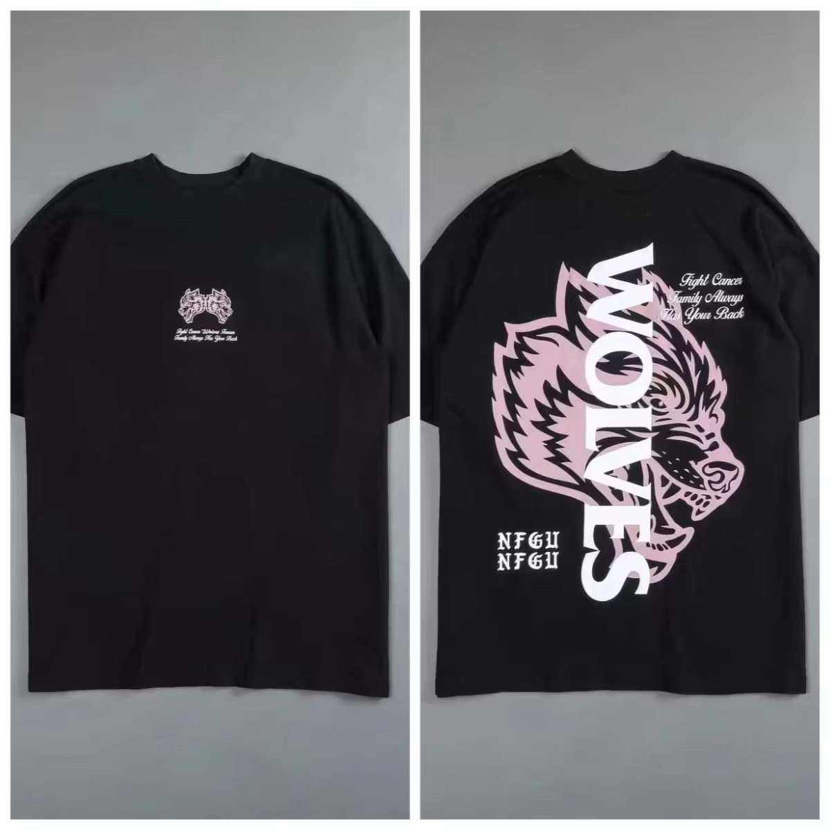 T-shirt rétro tête de loup noi - Street Fashion High End avis et prix