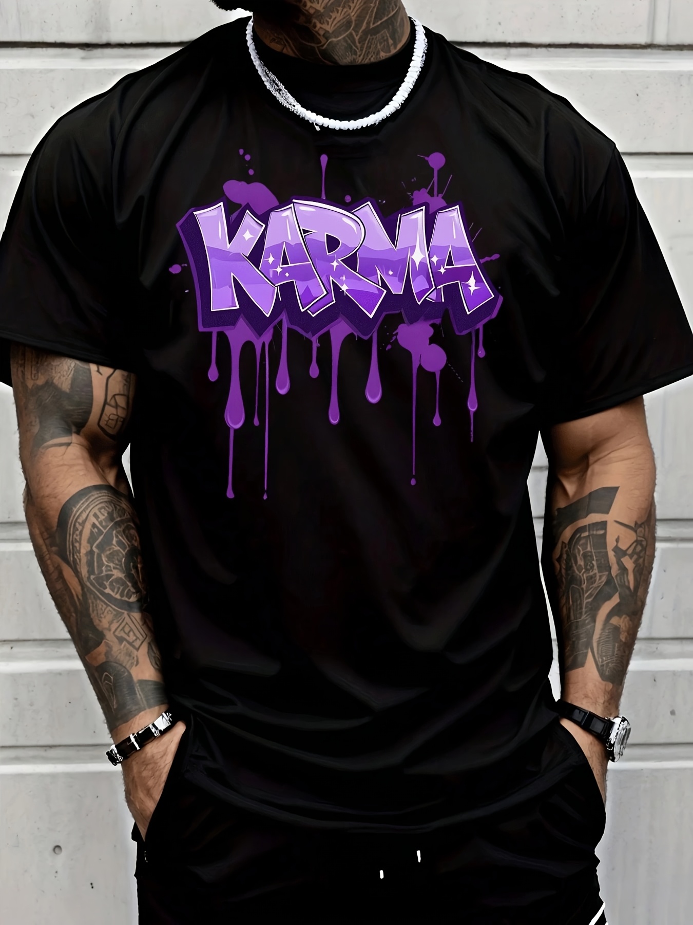 T-shirt homme Karma Graffiti I - Street Fashion Graffiti avis et prix