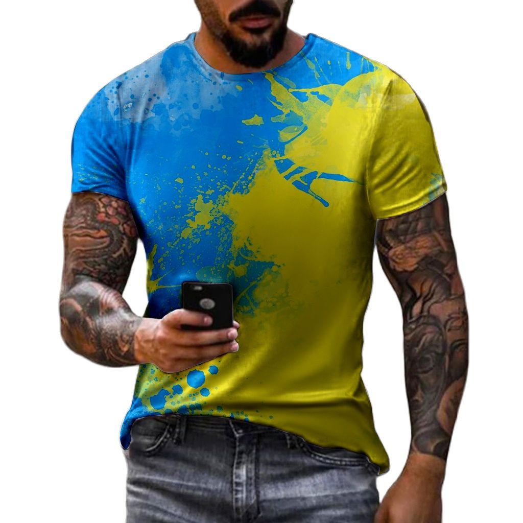 T-shirt manches courtes col ro - Street Fashion Graffiti avis et prix
