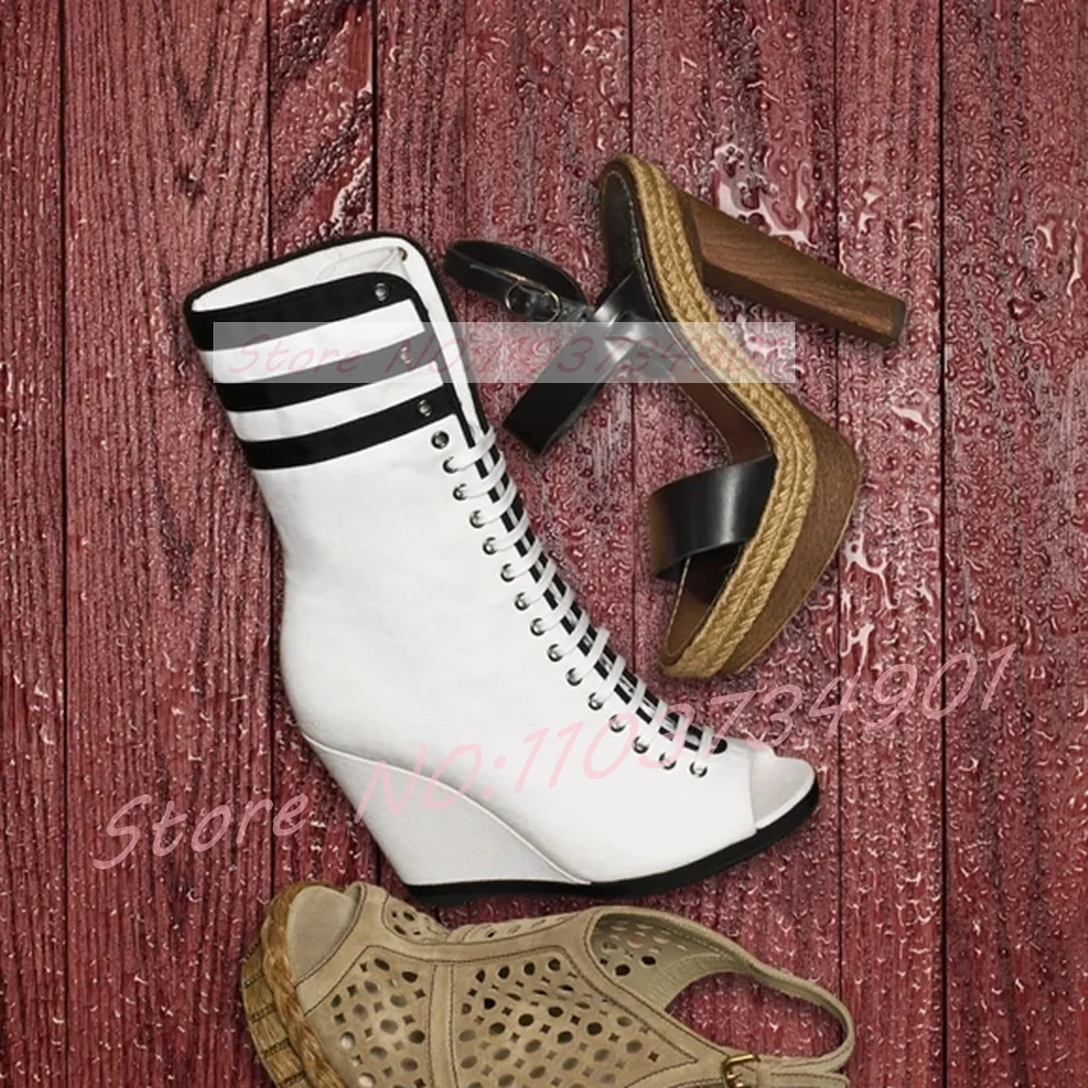 Bottines à talons compensés no - Street Fashion Events avis et prix