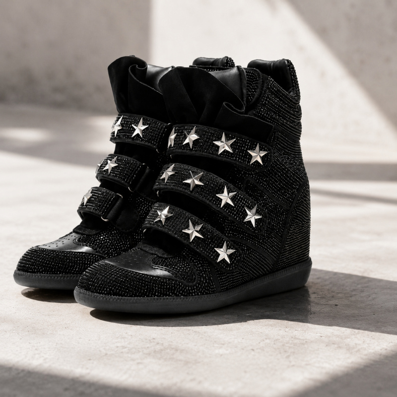 Bottines à strass pour femmes, - Street Fashion Walking avis et prix