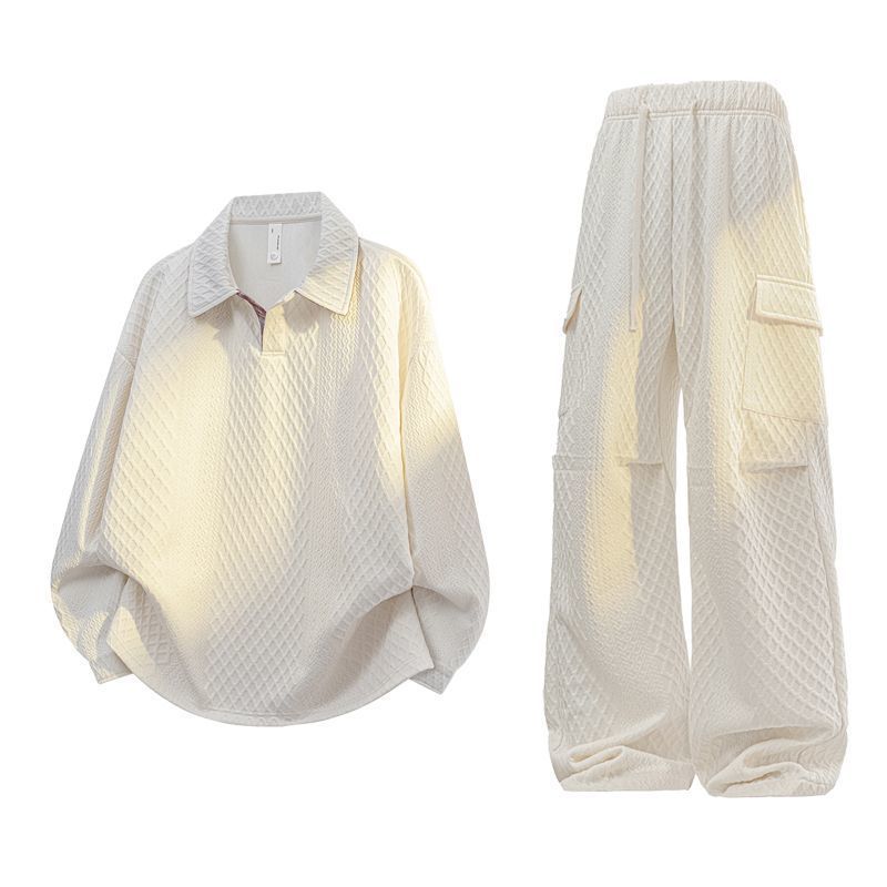Ensemble polo en jacquard à ca - Cargo Pant Wide avis et prix