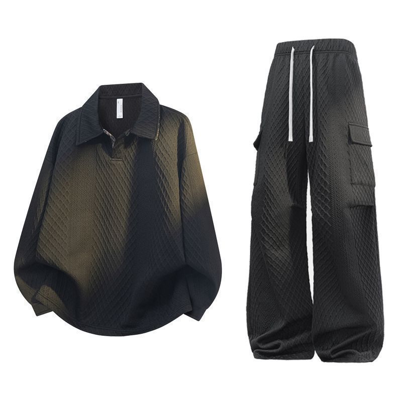 Ensemble polo en jacquard à ca - Cargo Pant Wide avis et prix