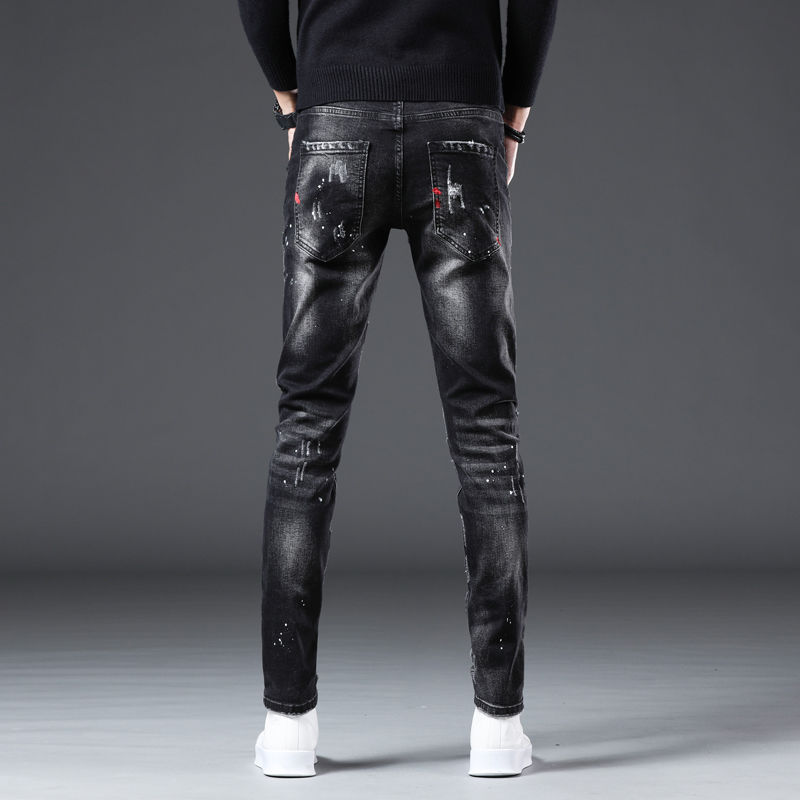 Nouveauté printemps automne De - Distressed Jean Rip avis et prix