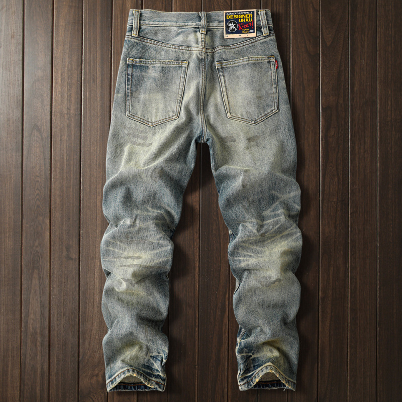 Nouveau Jean Déchiré Homme 202 - Street Fashion High End avis et prix