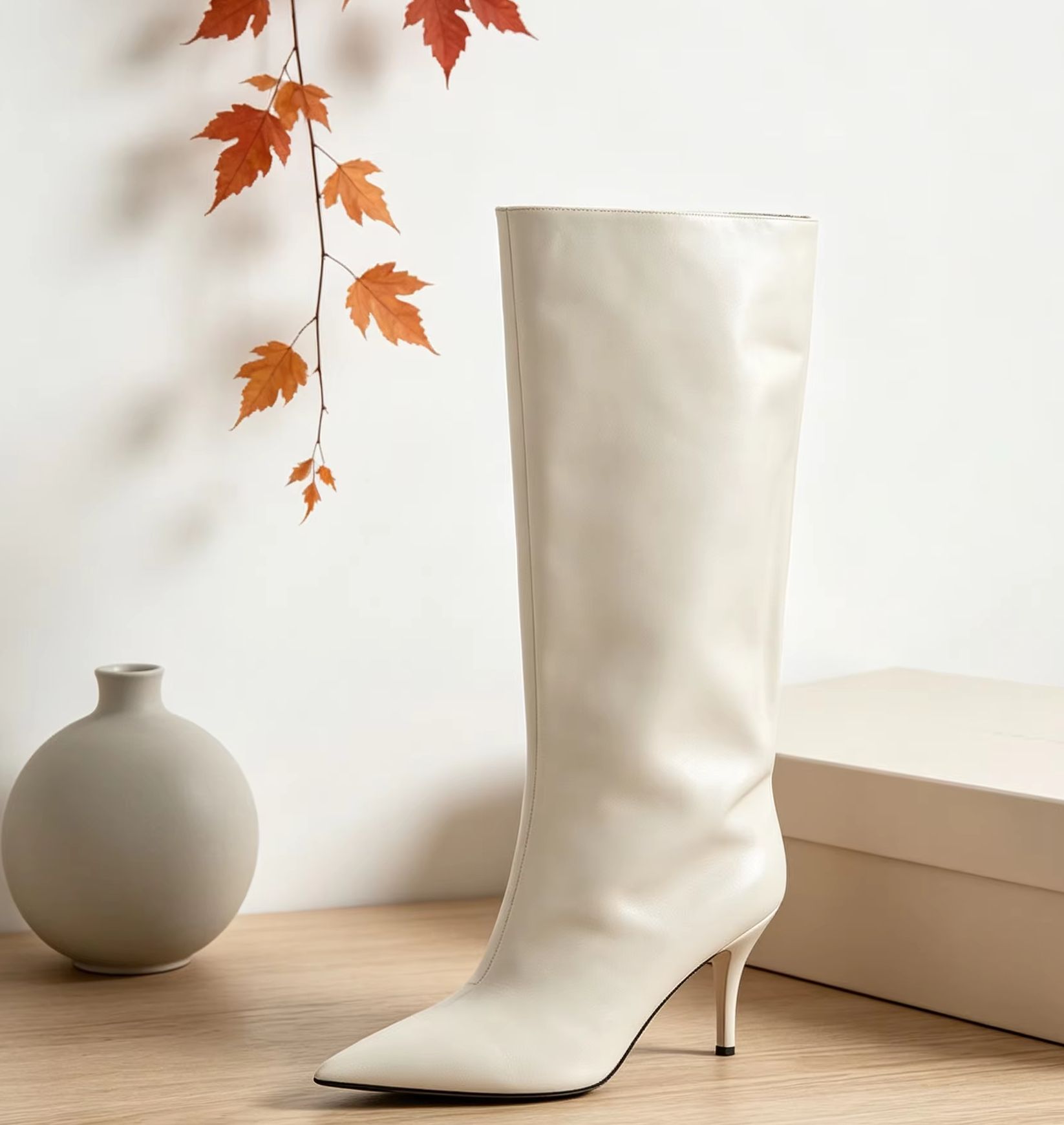 Bottes hautes à revers large e - Street Fashion Ladies avis et prix