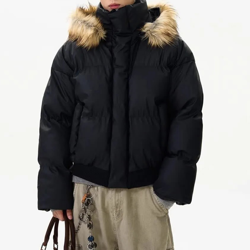 Veste d'hiver en cuir Pu et co - Street Fashion High End avis et prix