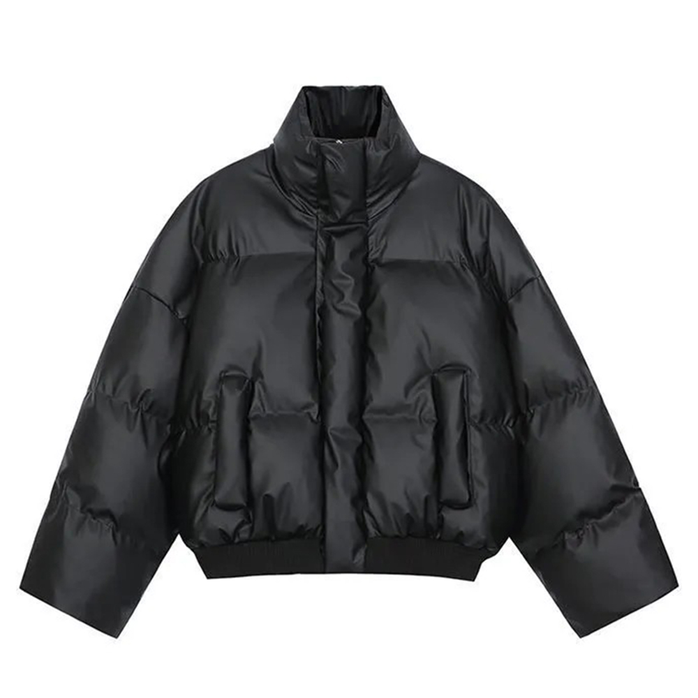 Veste d'hiver en cuir Pu et co - Street Fashion High End avis et prix