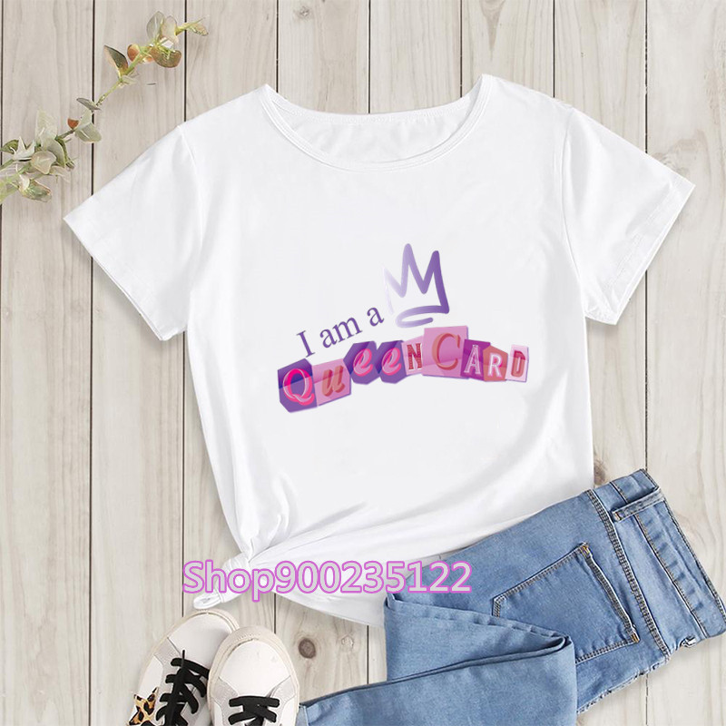 T-shirt imprimé lettre K POP p - Street Fashion Asian avis et prix