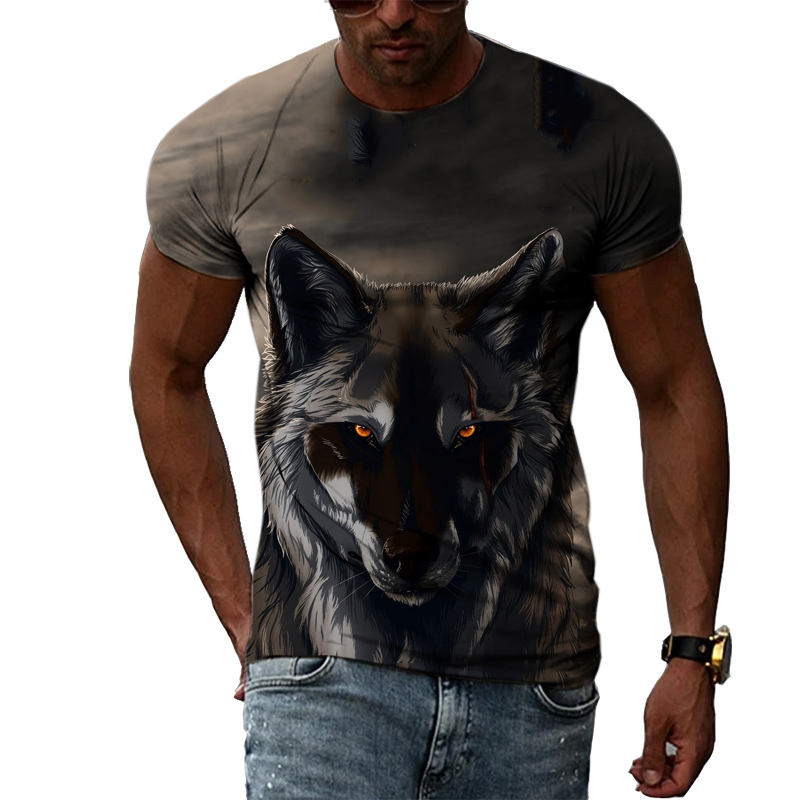 T-shirt imprimé Animal pour ho - Street Fashion Elements avis et prix