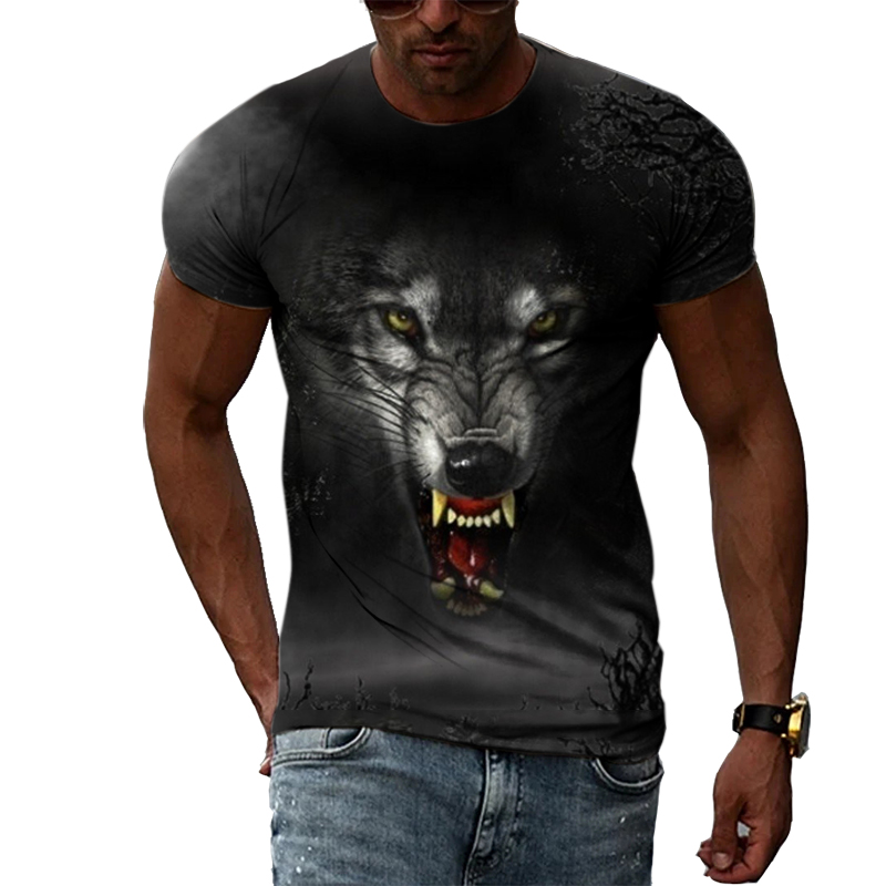 T-shirt imprimé Animal pour ho - Street Fashion Elements avis et prix