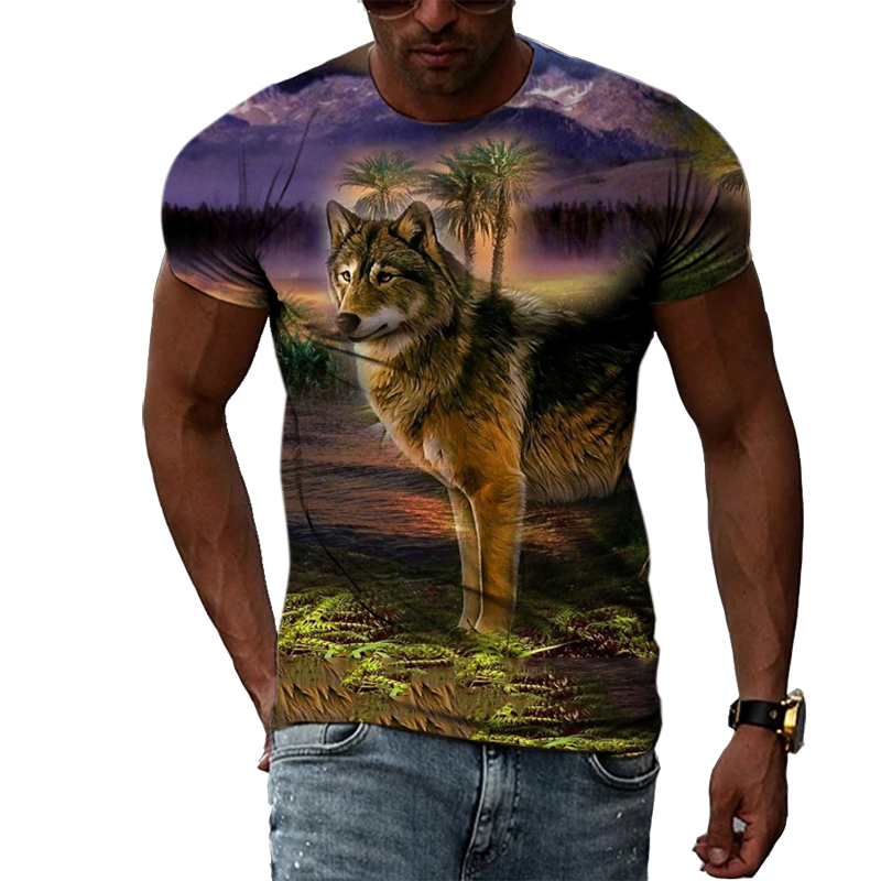 T-shirt imprimé Animal pour ho - Street Fashion Elements avis et prix