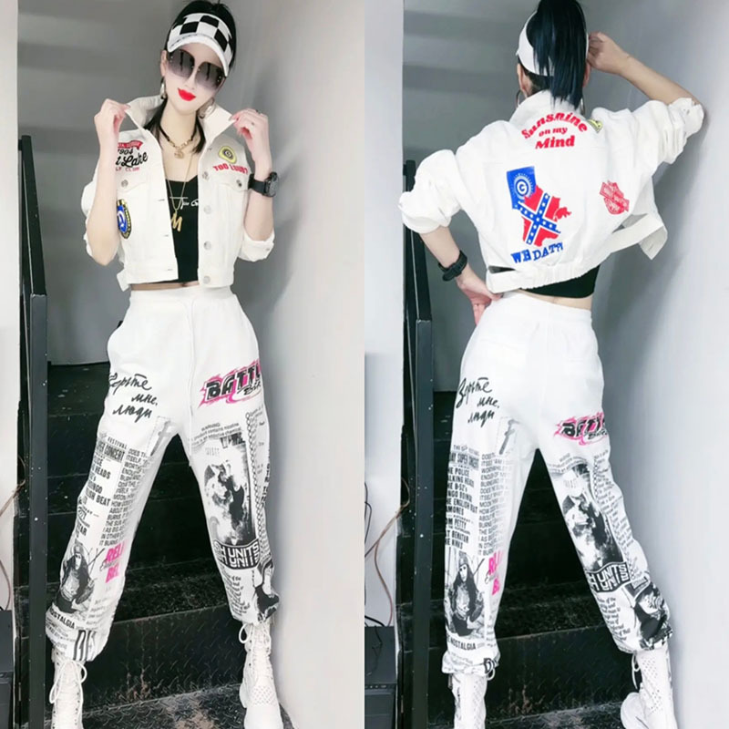 Ensemble deux pièces en denim  - Street Fashion Graffiti avis et prix