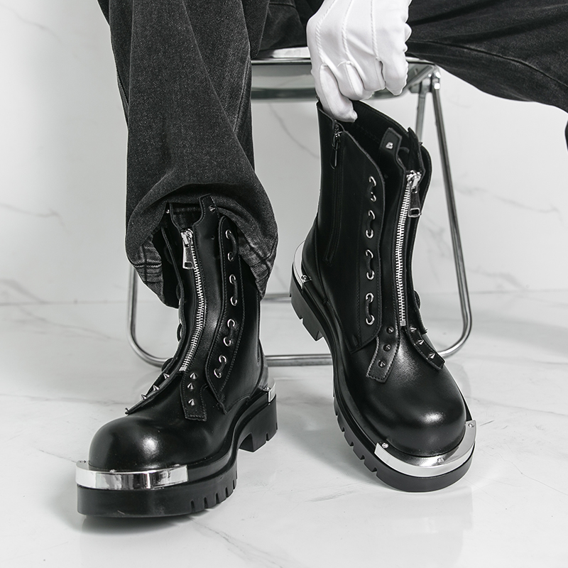 Bottes à semelles épaisses pou - Street Fashion Walking avis et prix
